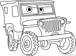 It turns out the color of your car can actually give insight your personality. Cars Coloring Pages Tv Film Sarge From Cars 31 Printable 2020 01781 Coloring4free Coloring4free Com