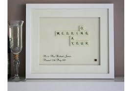 10 Geeky Wedding Gifts For The Happy Couple Personalized Wedding Gifts Scrabble Art Geeky Wedding
