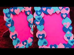 Tutorial Hand Made Photo Frame How To Make Easy Photo Frame At Home Easy Paper Craft Diy Photo Frame Easy Paper Crafts Diy Easy Paper Crafts Paper Crafts Diy