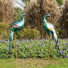 Amazon Com Youki Flamingos Garden Outdoor And Indoor Statues Metal Yard Art Pink Flamingo Lawn Or Pink Flamingos Lawn Ornaments Garden Whimsy Metal Yard Art
