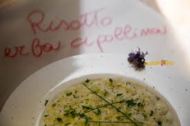 Su un foglio di carta da forno stendiamo uno strato di parmigiano grattugiato, 3 cucchiai colmi, con un po' di erba. Risotto All Erba Cipollina E Stracchino Ricette Di Cucina