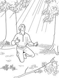 First Vision Coloring Page Lds Coloring Pages Lds Primary Coloring Pages