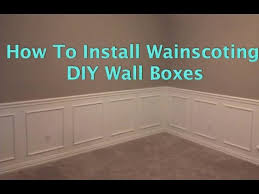 Shadow box wainscoting in virginia. How To Install Wainscoting Wall Boxes Youtube