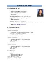 El curriculum vitae, currículum, currículo, cv, hoja de vida, entre otras denominaciones más, es un documento necesario para presentarse en el mercado laboral al dar cuenta de las habilidades, formación, experiencia laboral, entre otros datos, para que una persona pueda optar por un puesto de. Curriculum Vitae
