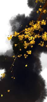 花树 无轩 古风 水墨 花树 涂鸦王国 japanese painting art painting modern art abstract