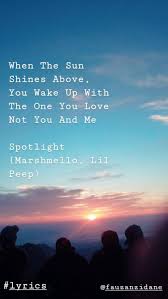 Spotlight Marhsmello Lil Peep Lil Peep Lyrics Peeps Song Captions