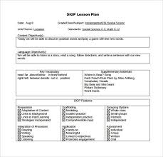 Downloadable Sample Siop Lesson Plan Template Jpg Lesson Plan Templates Esl Lesson Plans Reading Lesson Plans