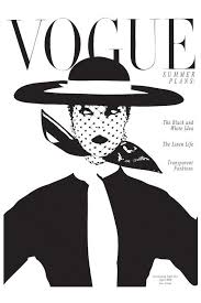 Black And White Fashion Magazine Cover Vintage Vogue Cover Black And White Fashion Honeymoon Hotel Icanvas Vogue Magazine Covers Vogue Covers Vintage Vogue Covers