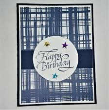 Handmade Birthday Card For A Male Friend Happy Birthday Masculine Guy Card Teenager Handmade One Of A Kind Unique Card For A Friend Simple Card Blue Male Cards Simple Cards Happy Birthday
