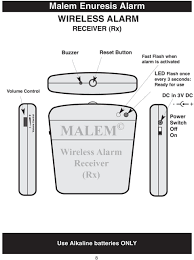 Malem Enuresis Wireless Alarm Instruction Booklet Pdf