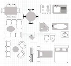 Furniture icons bedroom floor plan symbols. Floor Plan With Furniture Vector Drawings Of Various Objects Sponsored Ad Ad Plan Objects Drawin Floor Plan Drawing Floor Plan Symbols Floor Plans
