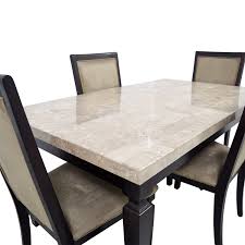 I love the sleek lines and the unfussy. 50 Off Raymour Flanigan Raymour Flanigan Rogue Marble Dining Set Tables
