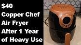 You can make a variety of different things such as meat, veggies, fish, waffles and even different kind of desserts. Copper Chef Power 2 Qt 1000w Digital Air Fryer W Touch Screen On Qvc Youtube