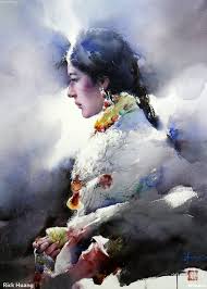 Rick Huang Is A World Renowned Watercolor Artist From Nanning China He Has Done Masters Degree F Watercolor Portraits Watercolor Artists Watercolor Paintings