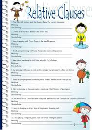 Relative Clauses Worksheet Free Esl Printable Worksheets Made By Teachers Relative Clauses Relative Pronouns Clause