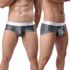 2 Pairs Zonbailon Mens Boxer Briefs Big Bulge Pouch Ice Silk Underwear  Comfort | eBay