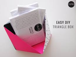 Embellish the boxes with tags (also from crate paper), and fill with tissue paper or easter grass. How To Make This Triangle Box From Cardboard Tomfo