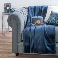 Plaid Bleu 130x170 Elise Maisons Du Monde