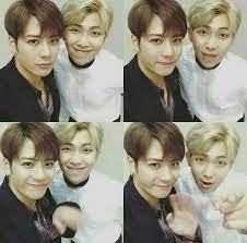 He is the vocalist of bts, and visual. Rap Monster Not Dance Monster Rm With Jackson Wang Of Got7 Facebook