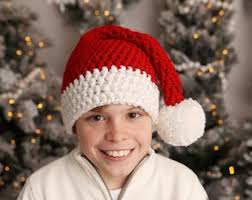 Santa Hat Red and White Striped Preemie-adult Sizes