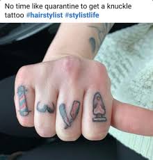 Barber forearm tattoos, barber chair, clipper, oster comb, straight razor, barber pole, shears. Ah Yes The Barber Shop Essentials Barber Poles Moustaches Straight Razors And Butt Plugs