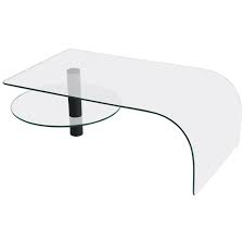Ca designs waterfall glass coffee table reviews wayfair modern glass. Post Modern Two Tier Waterfall Edge Glass Cocktail Table 1stdibs Com Glass Cocktail Tables Contemporary Coffee Table Creative Coffee Table