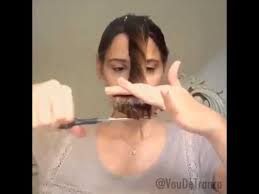 قص الشعر مدرج بالمنزل Youtube