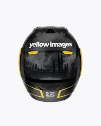 Moto Gp Helmet Mockup Front View In Object Mockups On Yellow Images Object Mockups Free Mockup Mockup Free Psd Mockup