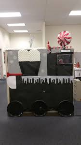 Polar Express Decorating Cubicles At Work For Christmas Office Christmas Decorations Christmas Cubical Decorations Office Christmas