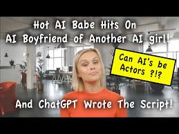 Hot AI Babe Hits on AI Boyfriend of Another AI girl! Acted by AI Robots!  Script written by ChatGPT! - YouTube