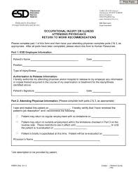 This form explains the light duty program to the physician and . Physician S Release Form Worker S Compensation