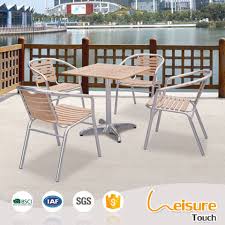 Popular Outdoor Furniture Aluminum Table And Chair For Restaurant Restaurant Furniture Outdoor Furniture Sets Aluminum Table