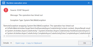 Soap Request Timeout Too Short Activities Uipath Community Forum