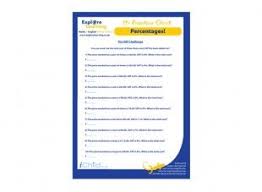 11 Plus Practice Paper Maths Percentages Ichild Math Practice Test Math For Kids Math
