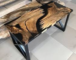 Amazing Emerald Epoxy And Wood Dinning Table 180x90cm Only One Wood Dining Table Dining Table Table