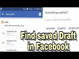 There is no navigation to a section within the facebook app to find saved drafts. How To Find Drafts Facebook 05 2021