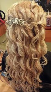 Perfect Curly Prom Wedding Half Updo Hair Styles Long Hair Styles Hair