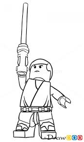 How To Draw Luke Skywalker Lego Starwars How To Draw Drawing Ideas Draw Something Drawing Tutorials Portal Lego Tattoo Drawings Lego Coloring Pages