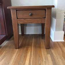 Broyhill attic heirlooms rectangular leg table in oak stain and ladderback chairs in black stain with rush seats ❤️. Find More Broyhill Attic Heirloom End Table For Sale At Up To 90 Off