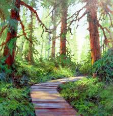 Amanda Jones Art Trails Coastal Landscape Forest Illustration Art