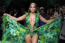 Who designed jennifer lopez's white embroidered handkerchief dress? J Lo S Versace Dress Didn T Break The Internet It Built It