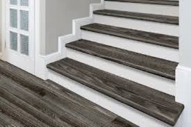 The tread options include bullnose, a mitered return, and a double mitered return. Gemcore Cap A Tread Stair Tread Carpet Hardwood Lvt Tile Flooring Installation