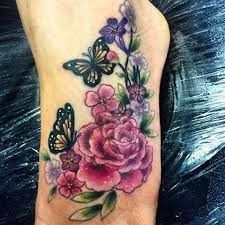 Hannah Mai 22 Birmingham On Instagram One Floral Foot For Life Today Thanks Isla For A First Tattoo You Ce Foot Tattoos Floral Foot Tattoo Foot Tattoo