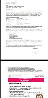 Contoh lowongan pekerjaan beserta surat lamarannya bahasa inggris. Contoh Surat Lamaran Kerja Yang Salah Dan Perbaikannya Brainly Id Lif Co Id