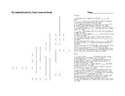 It should have the three sections on one side and the crossword puzzle on the other side. Judicial Branch Crossword Worksheets Teaching Resources Tpt