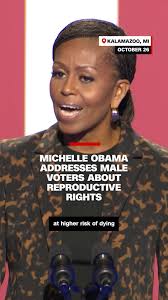 At a rally in Michigan for Kamala Harris, former first lady Michelle Obama  appealed to male voters to consider the importance of reproductive rights.  Read more at the link in @cnn's bio.