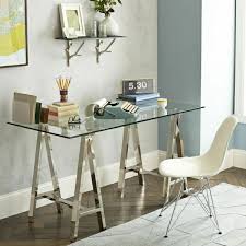 Le Plateau De Bureau En Verre Pour Votre Office A La Maison Archzine Fr Bureau En Verre Decor De Bureau A Domicile Plateau Bureau