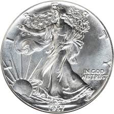 value of 1987 1 silver coin american silver eagle coin