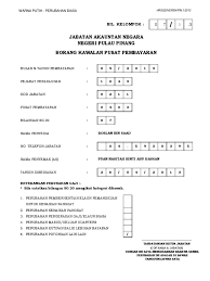 Postcode for jabatan akauntan negara, putrajaya, wilayah persekutuan is 62592. Borang Kelpomok