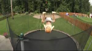 The Incredible Basketball Trick Shot Espn Video Trick Shots Trampoline Basketball Trampoline